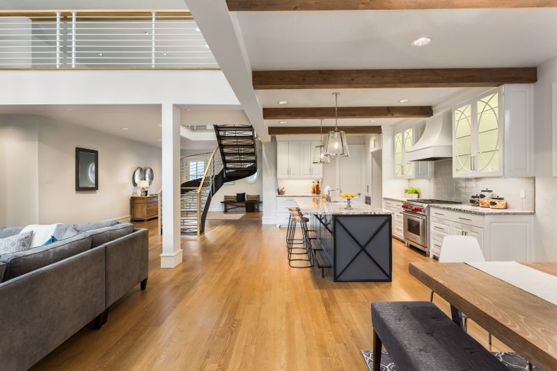 Open-Plan Hardwood Kitchen